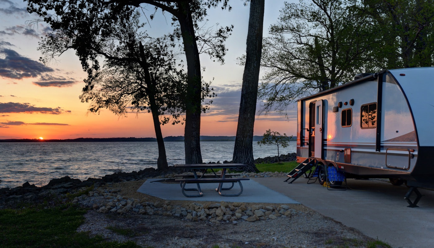 Sunset-and-a-Camper