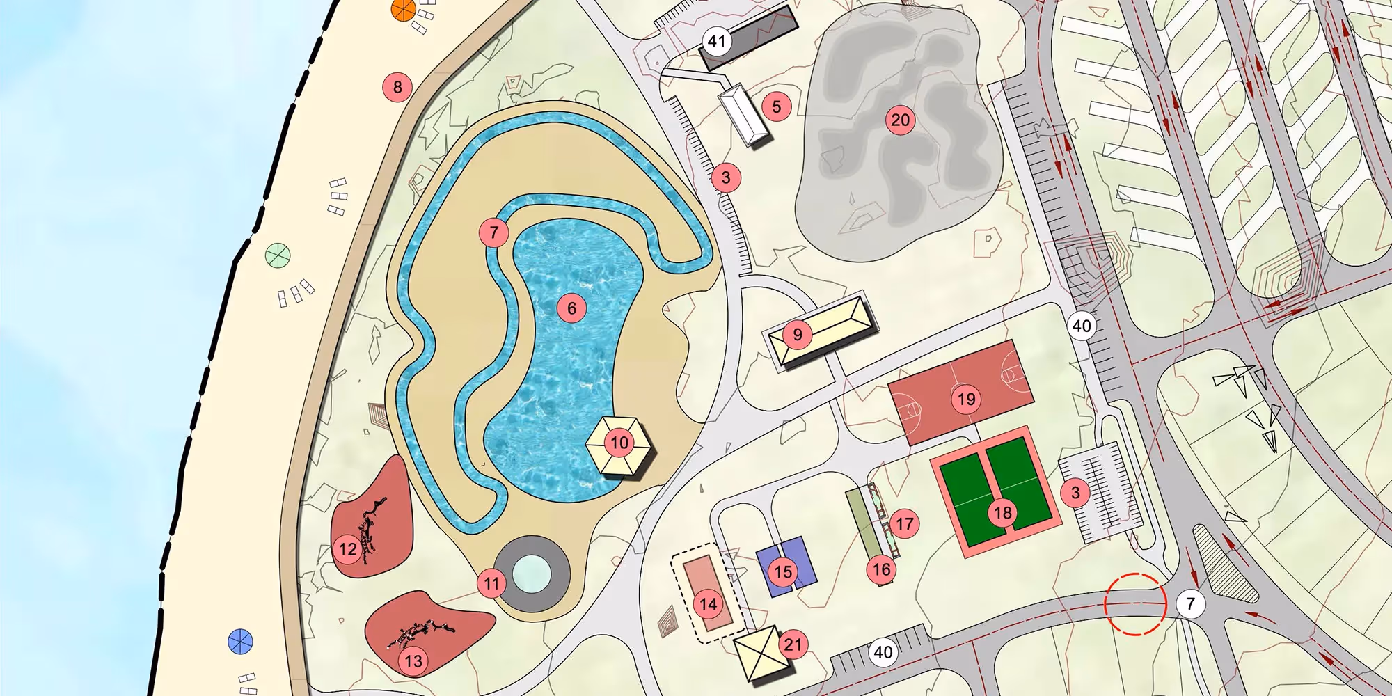 Golden Beach Resort — master plan