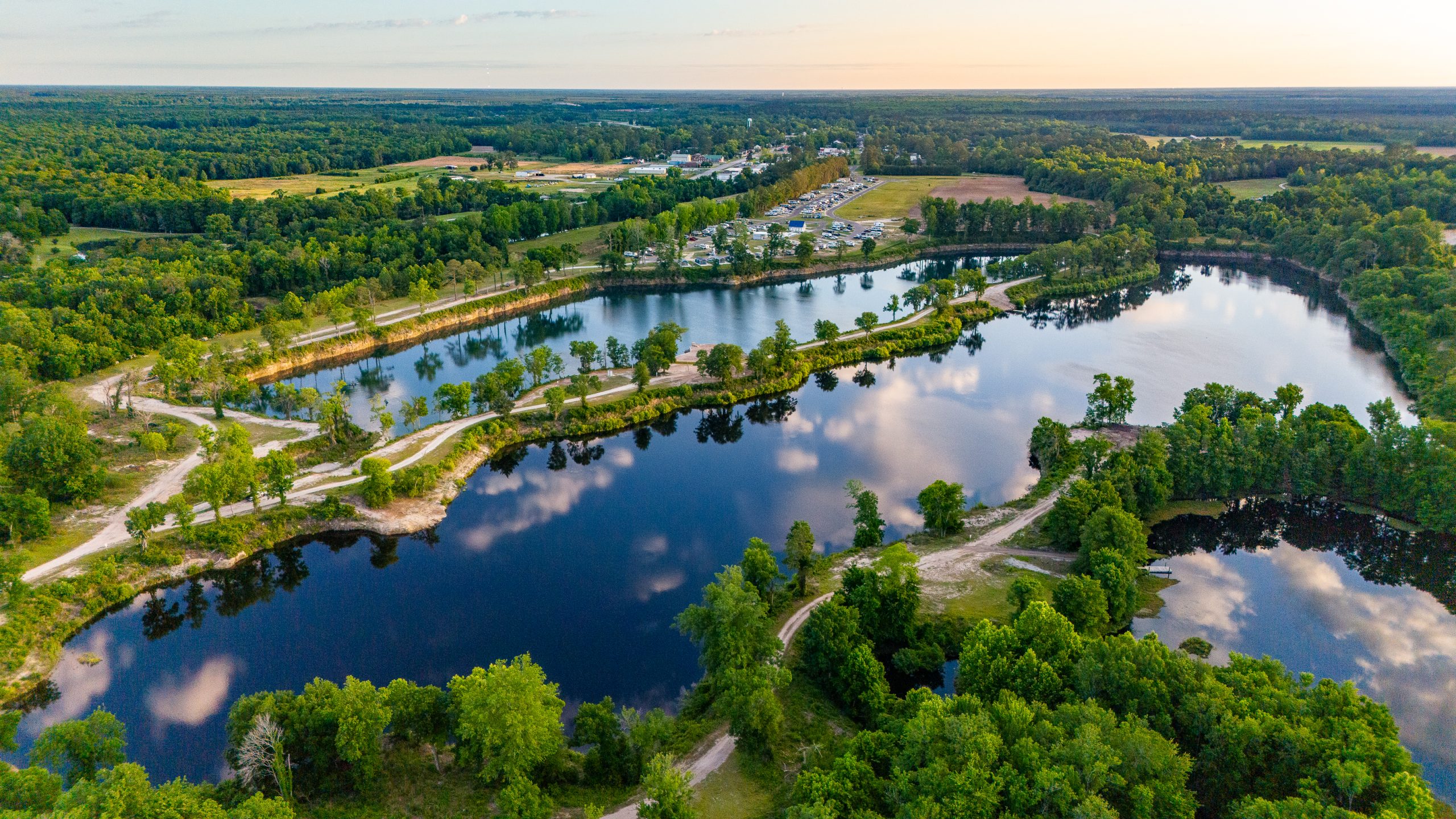 The Lakes RV & Cabin Resort — aerial